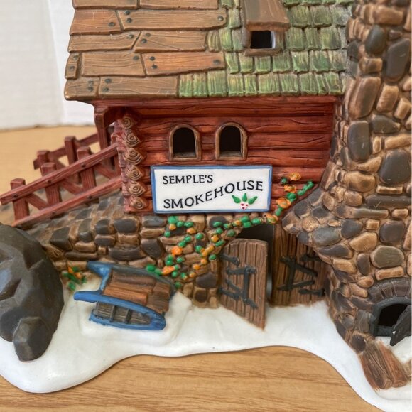 Dept 56 Semples Smokehouse New England Village Christmas Lighted 1997 Retired - Picture 5 of 10